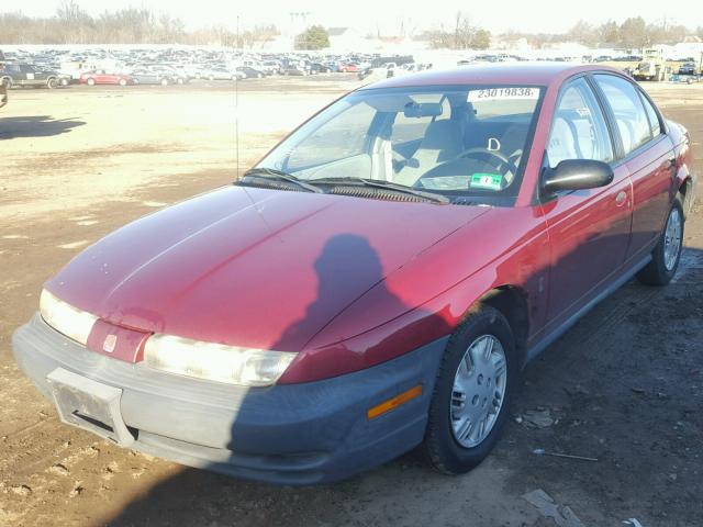 1G8ZH5285XZ369372 - 1999 SATURN SL1 RED photo 2