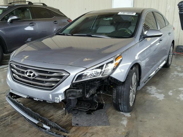 5NPE34AF3GH434238 - 2016 HYUNDAI SONATA SPO GRAY photo 2