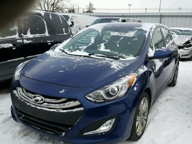 KMHD35LE2DU111320 - 2013 HYUNDAI ELANTRA GT BLUE photo 2