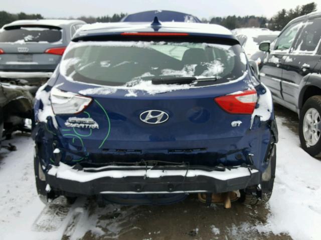 KMHD35LE2DU111320 - 2013 HYUNDAI ELANTRA GT BLUE photo 9