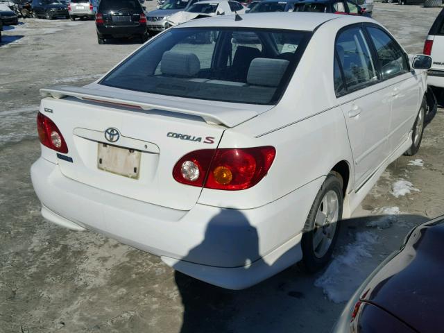 1NXBR32E63Z052802 - 2003 TOYOTA COROLLA CE WHITE photo 4