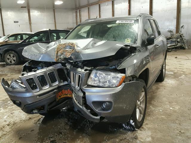 1J4NF1FB2BD279461 - 2011 JEEP COMPASS SP GRAY photo 2