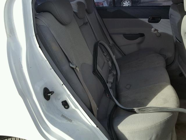 KMHCN46C86U058491 - 2006 HYUNDAI ACCENT GLS WHITE photo 6