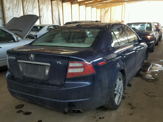 19UUA66298A034441 - 2008 ACURA TL BLUE photo 4