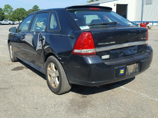 1G1ZU64885F337916 - 2005 CHEVROLET MALIBU MAX 黑色 照片 3