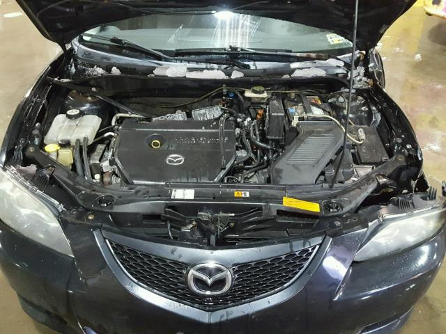 JM1BK32F361475814 - 2006 MAZDA 3 I BLACK photo 7