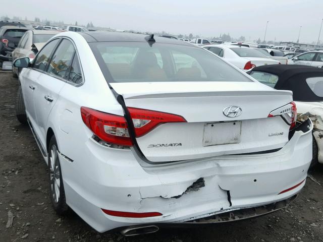 5NPE34AF7FH089536 - 2015 HYUNDAI SONATA SPO WHITE photo 3