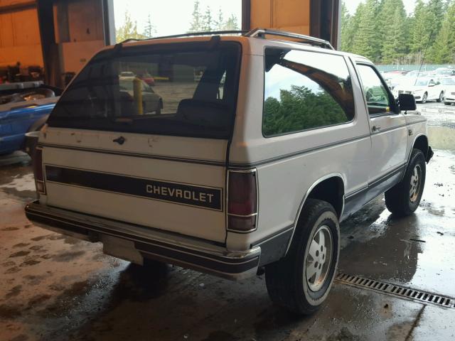 1G8CT18R7G0139687 - 1986 CHEVROLET BLAZER S10 WHITE photo 4