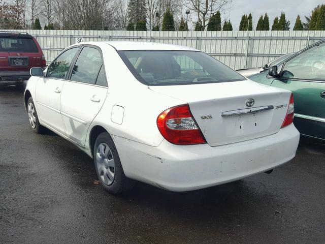 4T1BE30K22U007827 - 2002 TOYOTA CAMRY LE WHITE photo 3