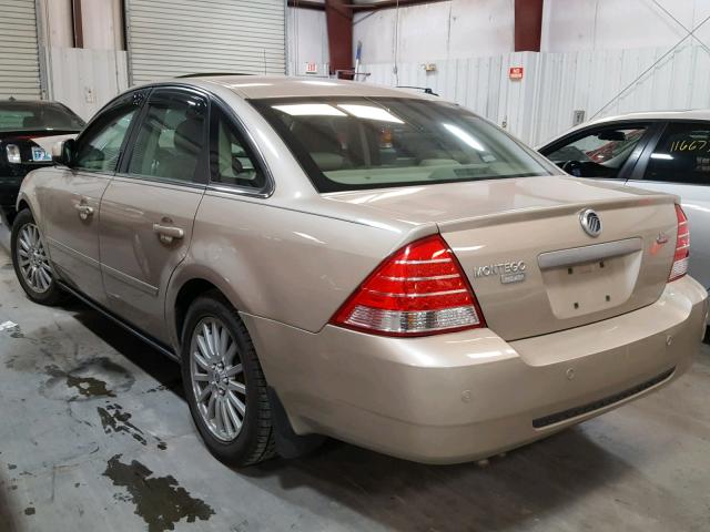 1MEHM42185G617759 - 2005 MERCURY MONTEGO PR 金色 照片 3