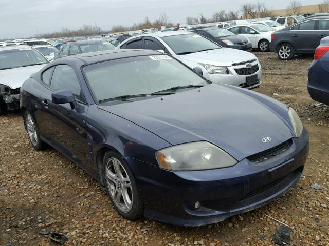 KMHHN65F35U167789 - 2005 HYUNDAI TIBURON GT BLUE photo 1