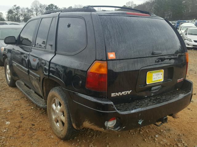 1GKDT13S232351839 - 2003 GMC ENVOY BLACK photo 3