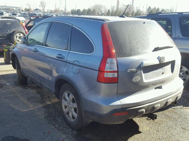 5J6RE48738L020703 - 2008 HONDA CR-V EXL BLUE photo 3