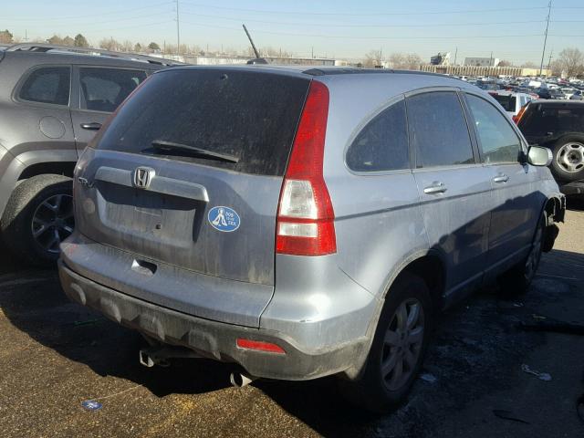 5J6RE48738L020703 - 2008 HONDA CR-V EXL BLUE photo 4