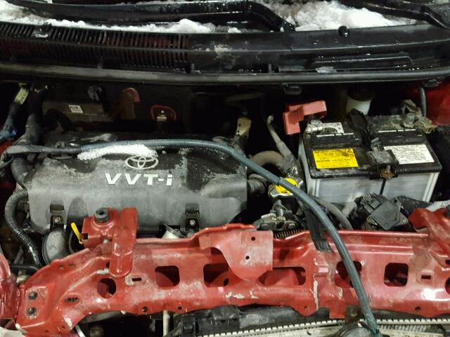 JTDBT923481271449 - 2008 TOYOTA YARIS RED photo 7