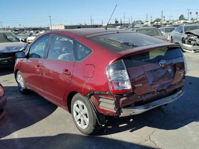 JTDKB20UX57005996 - 2005 TOYOTA PRIUS RED photo 3