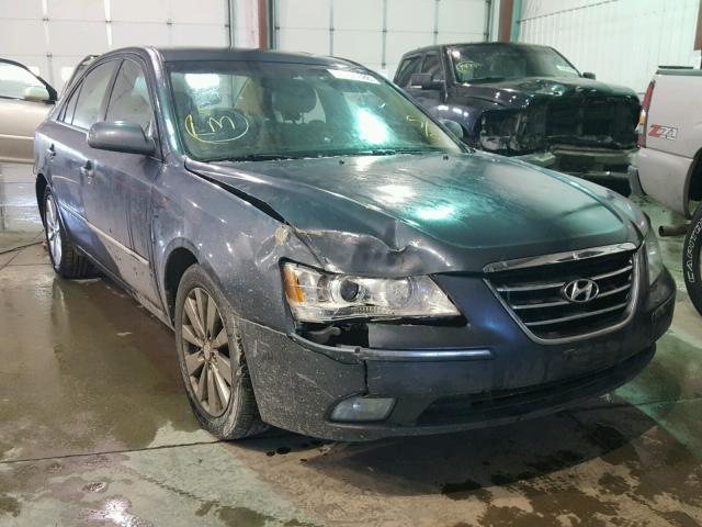 5NPEU46F29H450441 - 2009 HYUNDAI SONATA SE BLUE photo 1