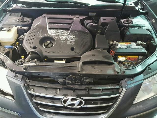 5NPEU46F29H450441 - 2009 HYUNDAI SONATA SE BLUE photo 7