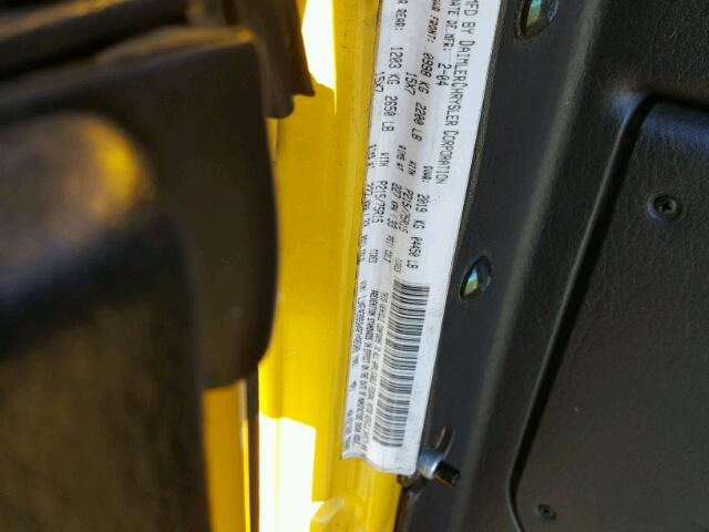 1J4FA39S04P748509 - 2004 JEEP WRANGLER X YELLOW photo 10