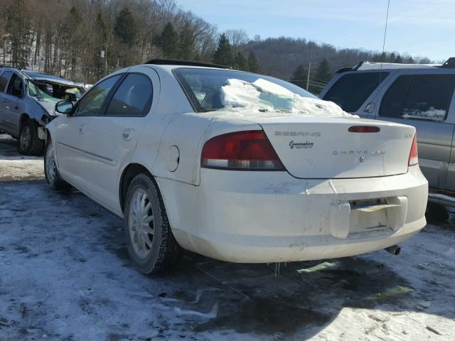 1C3EL56R92N125525 - 2002 CHRYSLER SEBRING LX WHITE photo 3