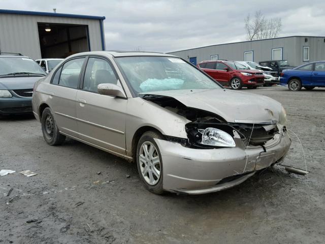 2HGES26792H547316 - 2002 HONDA CIVIC EX GOLD photo 1