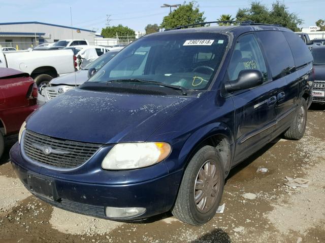 2C8GP64L54R591728 - 2004 CHRYSLER TOWN & COU BLUE photo 2