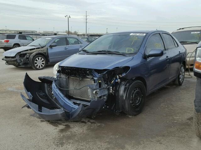 JTDBT923081249786 - 2008 TOYOTA YARIS BLUE photo 2