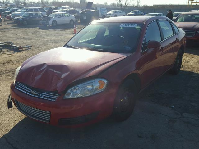 2G1WB5EN3A1232497 - 2010 CHEVROLET IMPALA LT RED photo 2