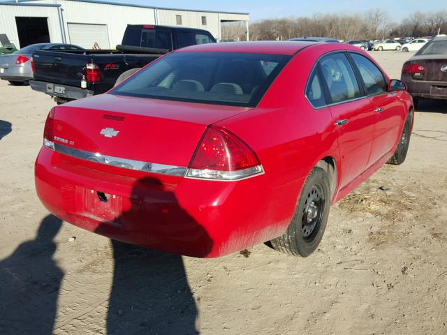 2G1WB5EN3A1232497 - 2010 CHEVROLET IMPALA LT RED photo 4