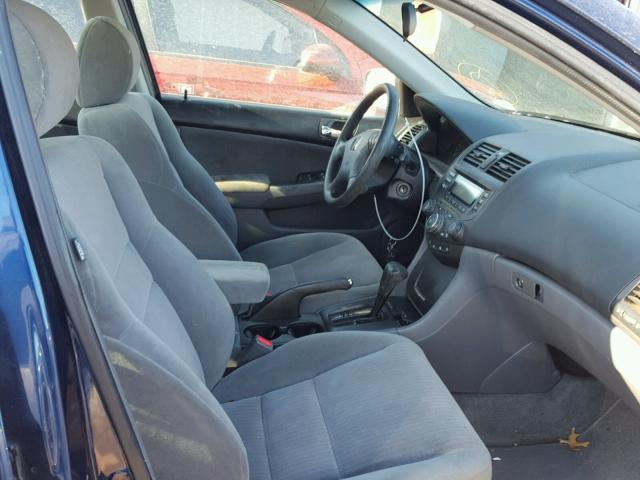 1HGCM56425A102220 - 2005 HONDA ACCORD LX BLUE photo 5