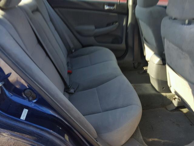 1HGCM56425A102220 - 2005 HONDA ACCORD LX BLUE photo 6