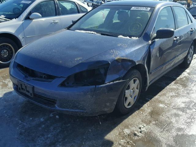 1HGCM56425A102220 - 2005 HONDA ACCORD LX BLUE photo 9