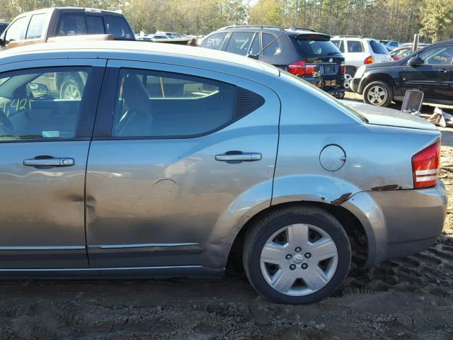 1B3LC46K18N187429 - 2008 DODGE AVENGER SE GRAY photo 9