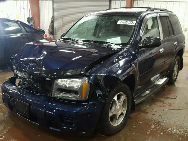 1GNDT13S882171579 - 2008 CHEVROLET TRAILBLAZE BLUE photo 2