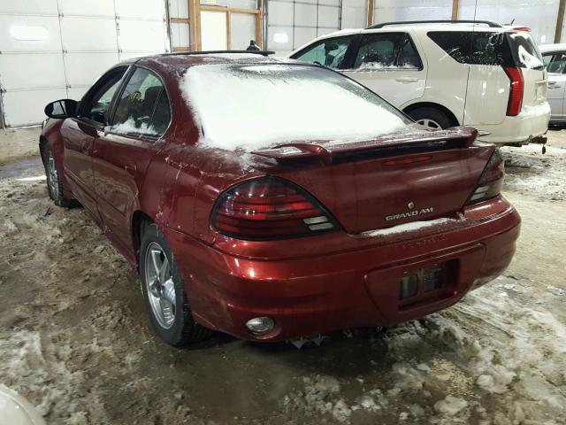 1G2NF52E43C117226 - 2003 PONTIAC GRAND AM S მუქწითელი ფოტო 3