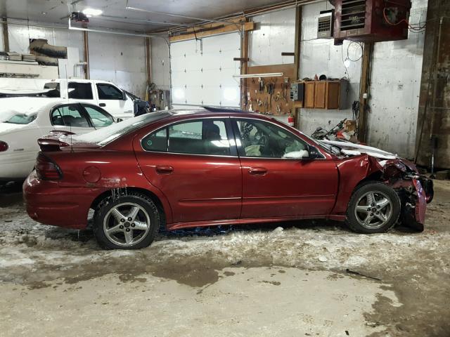 1G2NF52E43C117226 - 2003 PONTIAC GRAND AM S მუქწითელი ფოტო 9