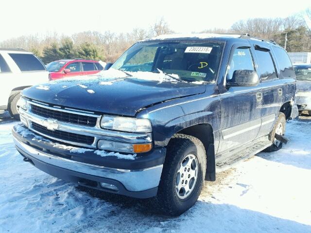 1GNEK13T24J317121 - 2004 CHEVROLET TAHOE K150 BLUE photo 2