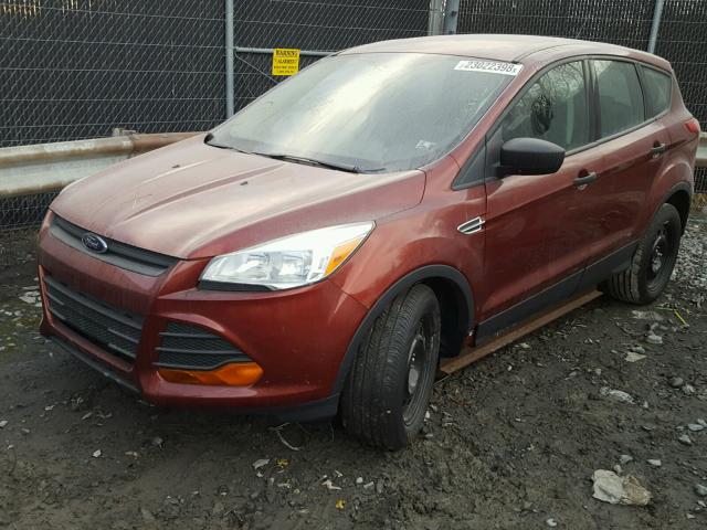 1FMCU0F7XFUA89028 - 2015 FORD ESCAPE S RED photo 2