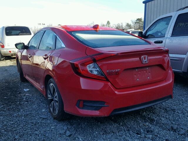 2HGFC1F76HH634918 - 2017 HONDA CIVIC EXL RED photo 3