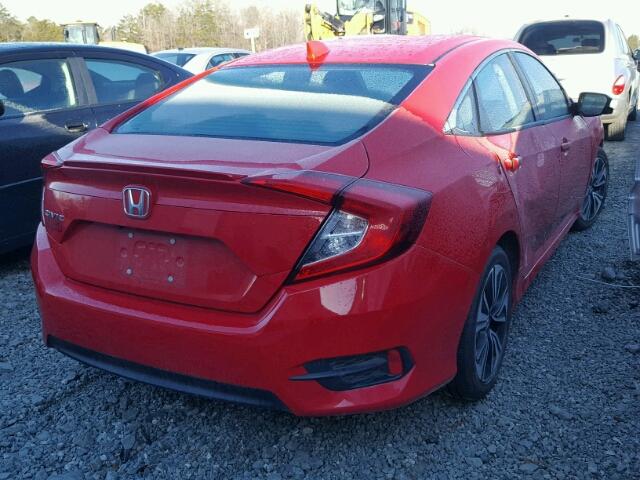 2HGFC1F76HH634918 - 2017 HONDA CIVIC EXL RED photo 4