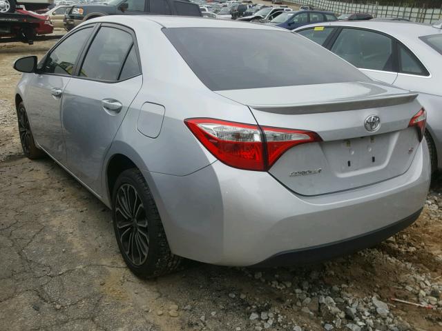 2T1BURHE8GC542514 - 2016 TOYOTA COROLLA L SILVER photo 3