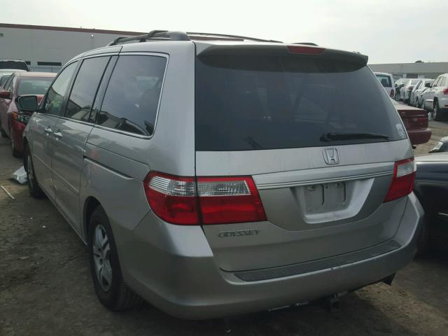 5FNRL38736B022098 - 2006 HONDA ODYSSEY EX SILVER photo 3