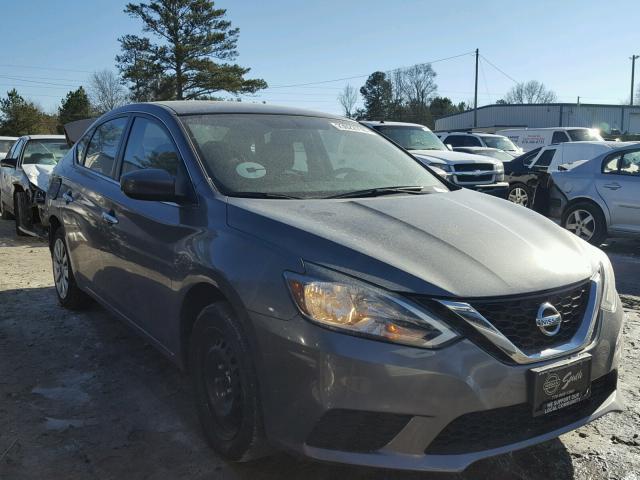 3N1AB7AP6GL679646 - 2016 NISSAN SENTRA S GRAY photo 1