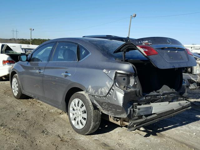 3N1AB7AP6GL679646 - 2016 NISSAN SENTRA S GRAY photo 3