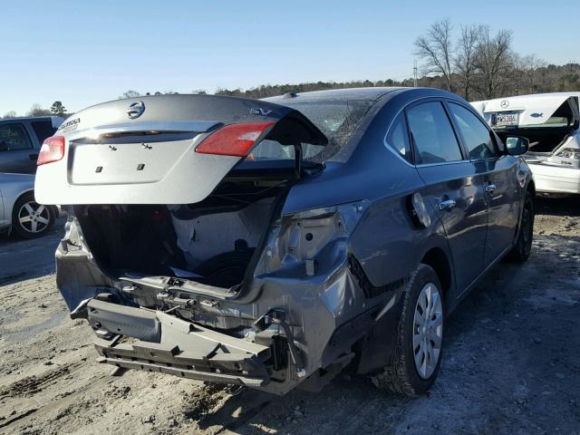 3N1AB7AP6GL679646 - 2016 NISSAN SENTRA S GRAY photo 4