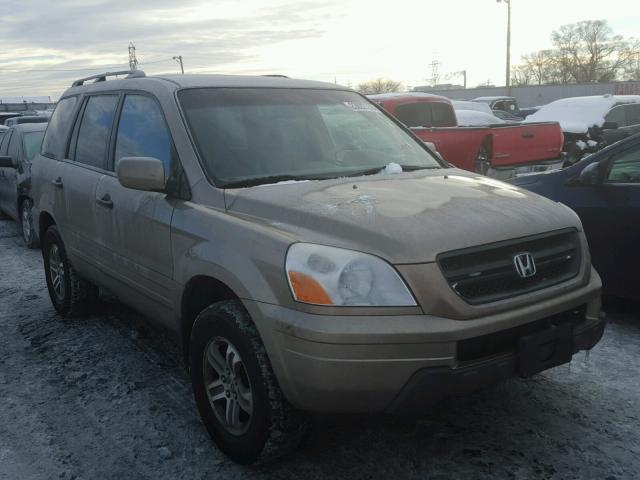 2HKYF18514H540067 - 2004 HONDA PILOT EXL TAN photo 1