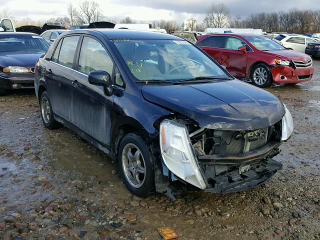 3N1BC11E88L354236 - 2008 NISSAN VERSA S BLACK photo 1