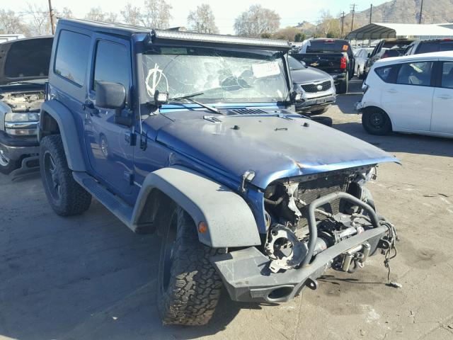 1J4AA2D19AL207416 - 2010 JEEP WRANGLER S BLUE photo 1