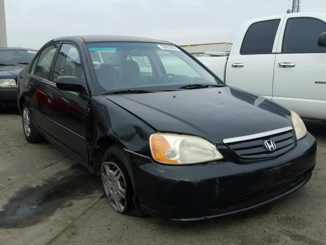 2HGES16511H513829 - 2001 HONDA CIVIC LX BLACK photo 1