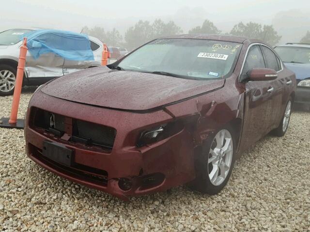 1N4AA5AP4DC844742 - 2013 NISSAN MAXIMA S BURGUNDY photo 2